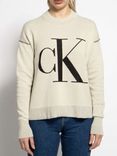 Calvin Klein Jeans Damen Pullover in beige für 36,81€ inkl. Versand (statt 84€)