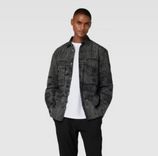 CK Calvin Klein Herren Hemdjacke mit Strukturmuster Modell ''Concrete'' in schwarz für 69,99€ inkl. Versand (statt 120€)