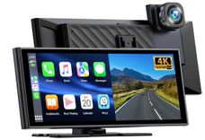 Lamto Autoradio für Apple Carplay Android Auto mit Dashcam (4K+1080P, 9,26 Zoll Tragbarer Touchscreen, GPS/FM/Siri/Google/Bluetooth/Mirror Link/64G TF/AUX) für 133,99€ (statt 230€)