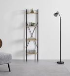 Bessagi Home Regal Holz "Giorgia" in schwarz (34/148/32 cm) für 35,28€ inkl. Versand (statt 69€) 