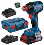 Bosch Professional Akku-Drehschlagschrauber GDX 18V-210 C, 2x Akku ProCORE 4Ah, L-BOXX für 289,99€ inkl. Versand (statt 350€) + Gratis 4Ah Akku!