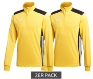 2er Pack adidas Regista 18 Herren Trainings-Shirt 1/4 Zip mit Climalite Technologie in Gelb für 29,99€ inkl. Versand (statt 35€)