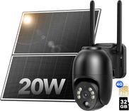 Nuasi 4G LTE Überwachungskamera mit 20W Solarpanel & SIM Karte für 101,99€ inkl. Versand (statt 170€) 