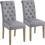 Yaheetech 2er Set Esszimmerstühle mit hoher Rückenlehne für 91,37€ inkl. Versand (statt 125€) 