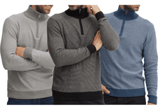 3x Lewo Herren Sweatshirt nachhaltiger Baumwoll-Pullover für 33,33€ inkl. Versand (statt 40€)