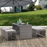 Juskys Jamaika 2in1 Polyrattan Relax Gartenmöbel für 193,94€ inkl. Versand (statt 220€)
