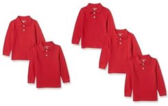 5er Pack Amazon Essentials Einheitliche Piqué-Kinder-Poloshirts mit Langen Ärmeln für 15,94€ inkl. Versand (statt 40€)