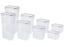 Ernesto® Vorratsdosen-Set mit Klickverschluss (8-tlg., Mikrowellen- und spülmaschinengeeignet) für 13,94€ inkl. Versand (statt 21€)