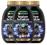 3x 250ml Garnier Wahre Schätze Ausgleichendes Shampoo (Formel mit Aktivkohle und Schwarzkümmelöl) für 5,49€ inkl. Prime Versand (statt 8€) - SparAbo!