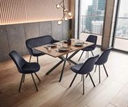 Bessagi Home Ausziehtisch "Aki" (Walnussfarben, MDF, 140-180/80/76 cm) für 348,95€ inkl. Versand (statt 659€)