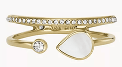 Fossil Prestack-Ring Teardrop Perlmutt für 18,70€ inkl. Versand (statt 35€) - Newsletter Code
