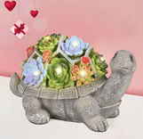 Gigalumi Solar Schildkröte Statue mit Sukkulenten und 7 LEDs für 17,99€ inkl. Prime Versand (statt 30€)