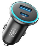 Iniu Zigarettenanzünder USB Adapter (USB-C 33W + USB-A 30W, Dual-Port, KFZ-Ladegerät) für 7,49€ inkl. Prime Versand (statt 15€)
