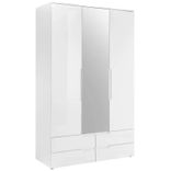 Modern Living Drehtürenschrank Fun in Weiß Hochglanz (126 x 208 x 57 cm) für 298,95€ inkl. Versand (statt 330€)