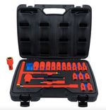 BGS VDE-Steckschlüssel- und Bit-Einsatz-Satz Antrieb 10 mm (3/8") 20-tlg. für 51,18€ inkl. Versand (statt 270€) 