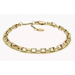 Fossil Gliederarmband Archival Core Essentials Edelstahl goldfarben für 26,49€ inkl. Versand (statt 59€)