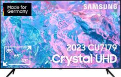 Samsung GU43CU7179U 43 Zoll (108 cm) LED-Fernseher  (PurColor, Crystal Prozessor 4K, Smart Hub & Gaming Hub) für 342,10€ inkl. Versand (statt 380€)
