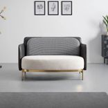 Bessagi Home Sofa Manila in Dunkelgrau/Creme Samt für 548€ inkl. Versand (statt 750€)
