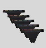 Hugo String 5er Pack mit elastischem Bund Modell ''Rainbow'' in black für 49,99€ inkl. Versand (statt 70€)