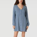 Only Nova Life Minikleid mit floralem Allover-Muster Modell in Jeansblau für 15,89€ inkl. Versand (statt 35€)