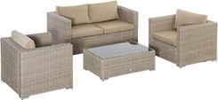 Outsunny 4-tlg. Polyrattan Gartenmöbel Set für 299,94€ inkl. Versand (statt 433€)