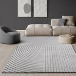 the carpet Kurzflor Teppich Knight (80cmx150cmx12mm) mit 3D- und Glanzeffekt in Grau o. Beige für 28,74€ inkl. Versand (statt 43€)