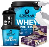 Protein Power Essentials Stack: 2kg Bodylab Whey Protein + 500g Creatine Creapure® Powder + 12x Joe's Soft Bar + Shaker für 55€ inkl. Versand (statt 80€)