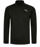Puma Run Cloudspun Knit 1/2 Zip Herren Sweatshirt in schwarz für 26,94€ inkl. Versand (statt 69€) 