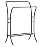 Songmics Kleiderständer mit 2 Garderobestangen, 6 Haken und Ablage (in schwarz oder weiß) für je 14,99€ inkl. Prime Versand (statt 34€)