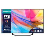Hisense 43A7KQ Fernseher (43 Zoll, QLED, 4K UHD, Dolby Vision/Atmos, VIDAA U6) in Black für 269,99€ inkl. Versand (statt 336€)
