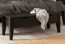 IKEA Fluberg Banktruhe in schwarzbraun für 75€ inkl. Versand (statt 100€) 