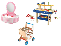 Playtive Einkaufswagen oder Werkbank aus Echtholz für je 20,94€ inkl. Versand (statt 31€)