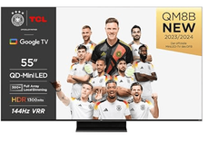 TCL 55QM8B Fernseher MiniLED mit 55 Zoll (QLED, 144Hz, 4K HDR Premium) für 549€ inkl. Versand (statt 599€)
