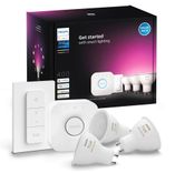 Philips White & Color Ambiance Starter Set (GU10, 4.20 W, 400 lm, 3 x, E) für 115,54€ inkl. Versand (statt 148€)