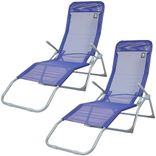 2er Set Bixente klappbare Gartenliege (157 cm, navy) für 42,74€ inkl. Versand (statt 97€)