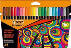 BIC Intensity Filzstifte, zum Malen für Erwachsene und Kinder, in 24 auswaschbaren Farben, mit stabiler Spitze, im Karton Etui für 10,49€ inkl. Prime Versand (statt 13€)
