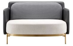 Bessagi Home Manila Sofa in Dunkelgrau/Creme Samt für 399€ inkl. Versand (statt 548€)