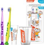 elmex Zahnpflege Erstausstattung Set für Babys 0-2 Jahren (Zahnpasta, 2 Zahnbürsten, Zahnputzbecher) für 6,60€ inkl. Prime Versand (statt 8€)