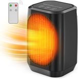 Pancellent Heizlüfter mit 70°-Oszillation, 1200W mit 3 Modi, Mini-Heiz-/Kühlventilatoren für Innenbereich in Schwarz für 22,03€ inkl. Prime Versand (statt 46€)