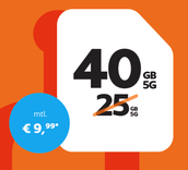 simyo Tarife im Telefonica-Netz mit Laufzeit (24 Monate) oder mtl. kündbar - z.B simyo M mit 40 GB 5G ab 9,99€ mtl. 