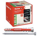 Fischer DuoPower 10 x 80 S Universaldübel mit Sicherheitsschraube, (2-Komponenten-Dübel, Kunststoffdübel + 10 Schrauben) für 6,88€ inkl. prime Versand (statt 12€) 