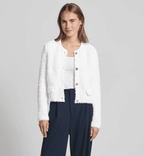 Marc Cain Strickjacke mit Strukturmuster in offwhite für 199,99€ inkl. Versand (statt 387€)