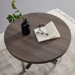 Bessagi Home Couchtisch Carl (80/80/42 cm) Eichefarben MDF Rund für 70€ inkl. Versand (statt 100€)