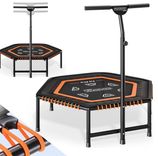 DeubaXXL: Fitness Trampolin MZFT120 (Ø120x35cm, Höhenverstellbarer Griff, Belastbarkeit 120 kg) für 69,95€ inkl. Versand (statt 80€)