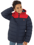 U.S. Polo ASSN. Jungen Block Yoke Pufferjacke in Blau für 48,98€ inkl. Versand (statt 55€)