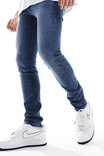 Jack & Jones – Liam – Eng geschnittene Jeans in Mittelblau für 14,60€ inkl. Versand (statt 30€)

