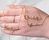 Geschenkidee: Personalisierbare Halskette mit Namen von Justyling ab 16,65€ inkl. Versand (statt 22€) 