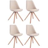  4er-Set CLP Esszimmer-Stuhl Toulouse mit Stoffbezug und hochwertigem Sitzpolster in verschiedenen Farben (Sitzhöhe 48 cm) für je 144,94€ inkl. Versand (statt 259€)
