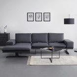Bessagi Home Wohnlandschaft Larissa ( 290/82/160 cm) in Grau, Webstoff mit Funktion für 720,48€ inkl. Versand (statt 1439€)