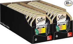 22 x 85g Sheba Classics in Pastete mit feinen Stückchen (Ente und Huhn) Getreidefrei für 8,08€ inkl. Prime Versand (statt 15€)
